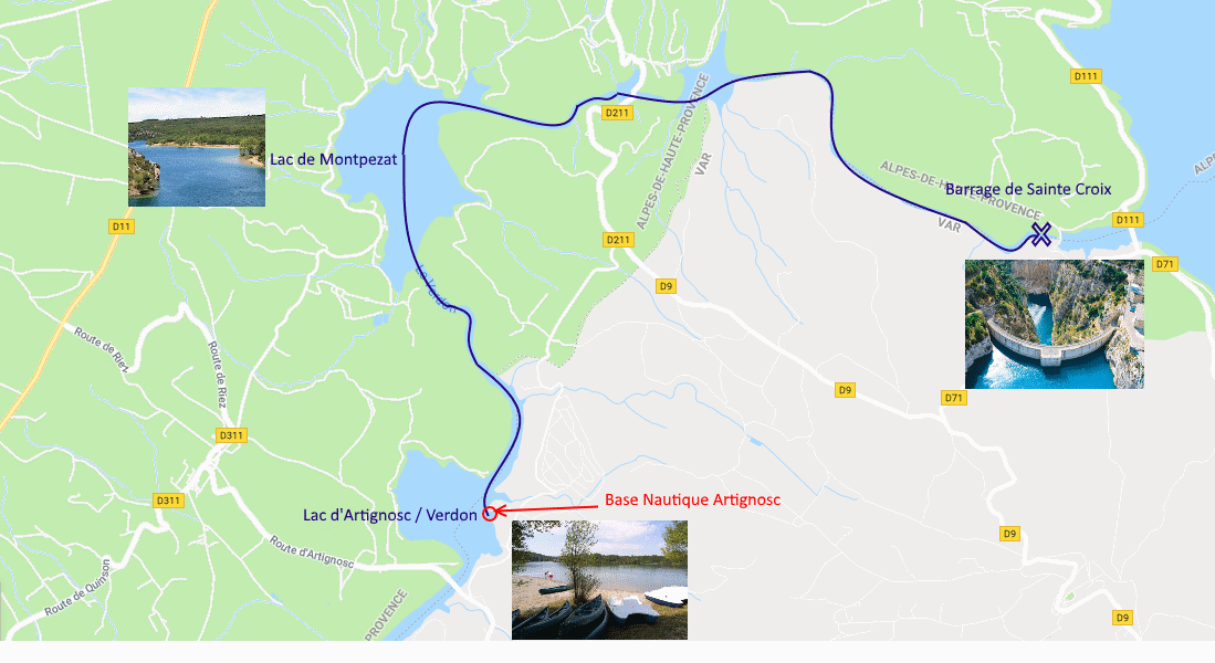 Cano&euml;, pique-nique et baignade